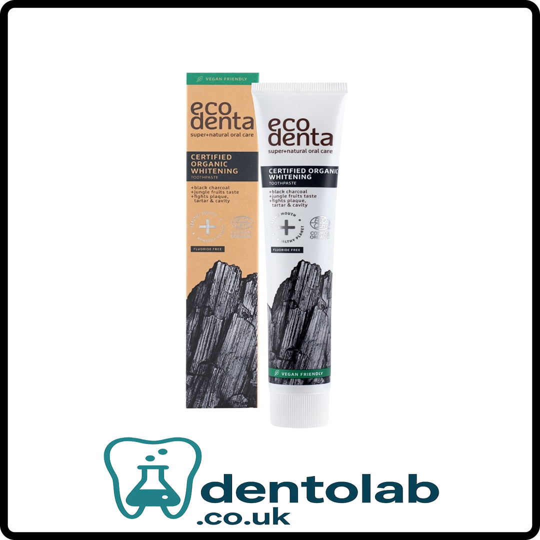 ECODENTA Certified COSMOS Organic Charcoal Whitening Toothpaste – 75ml