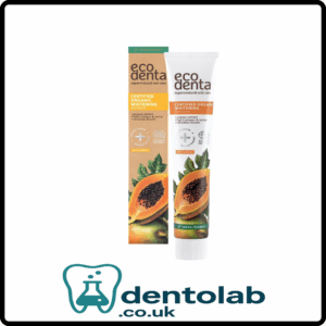ECODENTA Certified COSMOS Organic Whitening Toothpaste with Papaya Extract – 75ml