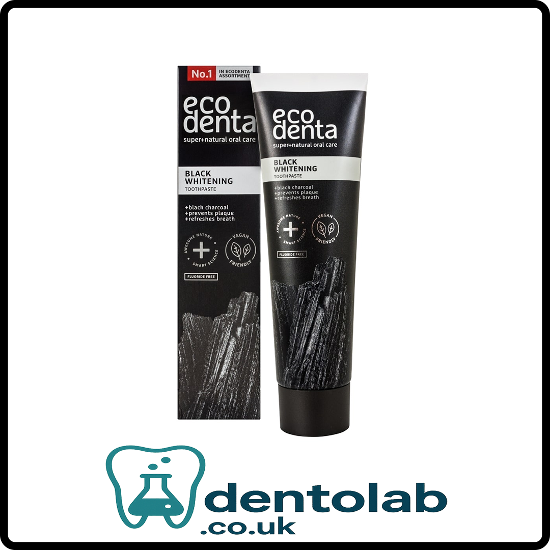 ECODENTA Black Whitening Toothpaste with Charcoal & Teavigo™ – 100ml