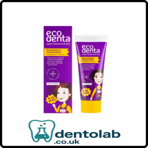 ECODENTA “KAKĖ MAKĖ” Raspberry Flavoured Toothpaste (0+ Years) – 75 ml
