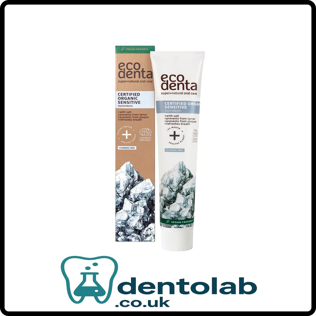 ECODENTA Certified Organic Toothpaste for Sensitive Teeth & Gums with Salt – 75ml